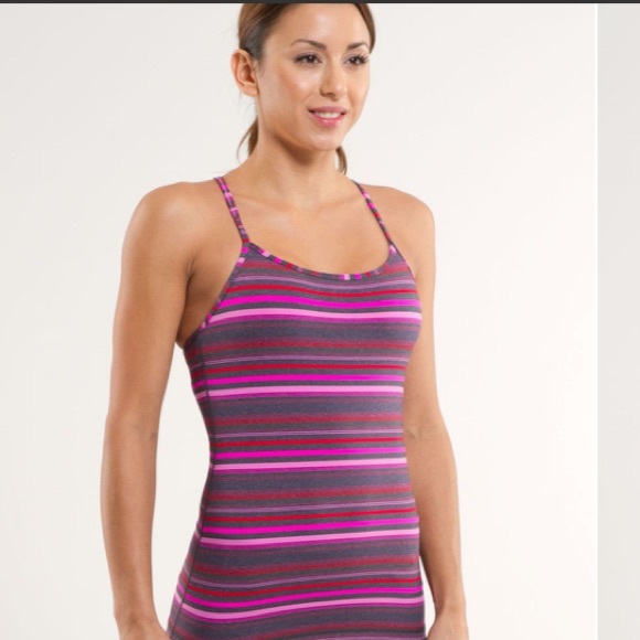 lululemon athletica Tops - Lululemon Power Y Tank in Elevation Space Dye Sz 2